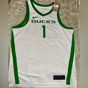 Nike Oregon Ducks Green/White Basketball Jersey Men (L)